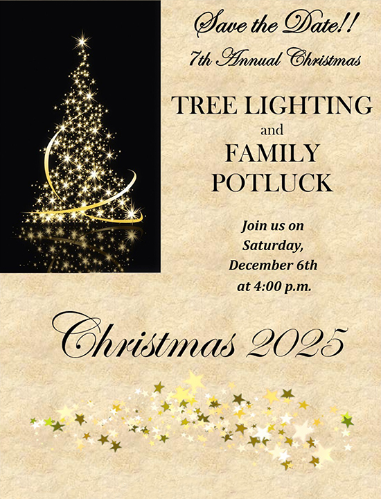Annual Christmas Tree Lighting & Family Potluck 